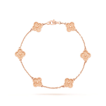 VAN CLEEF &amp; ARPELS PULSERA DULCE ALHAMBRA 6 MOTIVOS