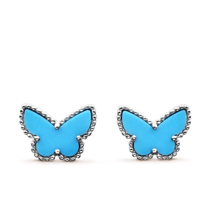 PENDIENTES DE PENDIENTES VAN CLEEF &amp; ARPELS SWEET ALHAMBRA BUTTERFLY TURQUESA