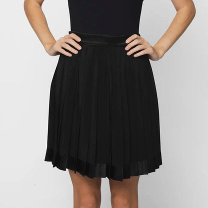 Versace BLACK PLEATED SKIRT