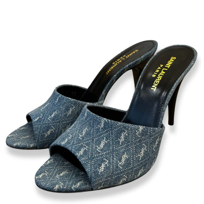 Yves Saint Laurent MULES LA 16 CON ZAPATOS DENIM CASSANDRE