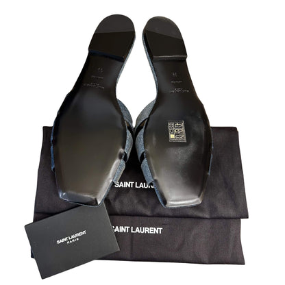 Sandalias vaqueras sin cordones de Yves Saint Laurent