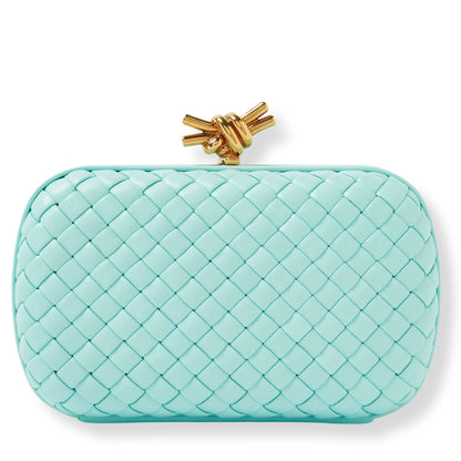 CLUTCHET MINAUDIERE TURQUESA DE BOTTEGA VENETA