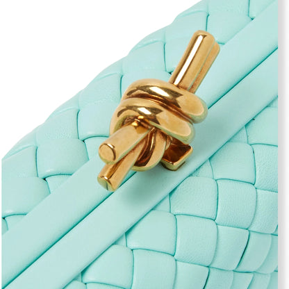 CLUTCHET MINAUDIERE TURQUESA DE BOTTEGA VENETA