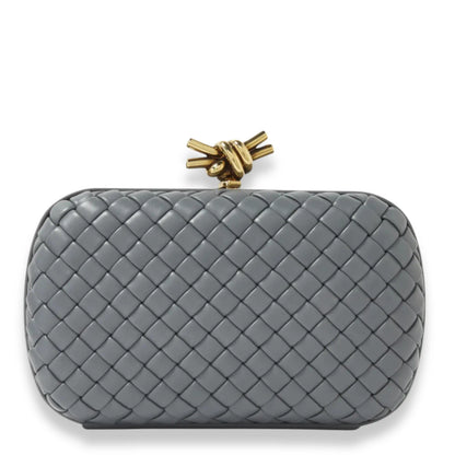 BOTTEGA VENETA GREY MINAUDIERE CLUTCH