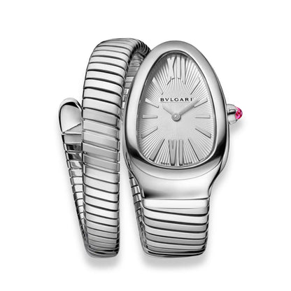 BVLGARI SILVER SERPENTI TUBOGAS WATCH