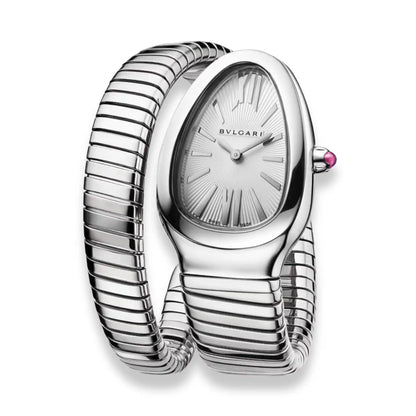 BVLGARI SILVER SERPENTI TUBOGAS WATCH
