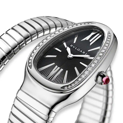 BVLGARI SILVER SERPENTI TUBOGAS WATCH