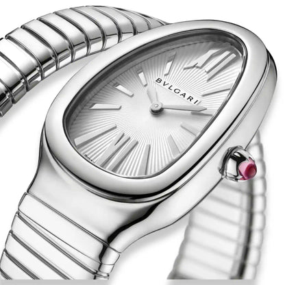 BVLGARI SILVER SERPENTI TUBOGAS WATCH