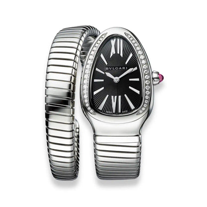 BVLGARI SILVER SERPENTI TUBOGAS WATCH
