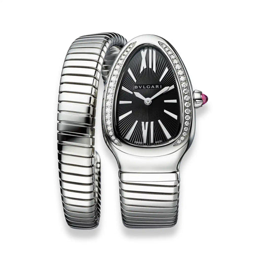 BVLGARI SILVER SERPENTI TUBOGAS WATCH