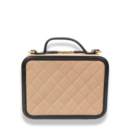 CHANEL BEIGE LARGE VANITY BAG
