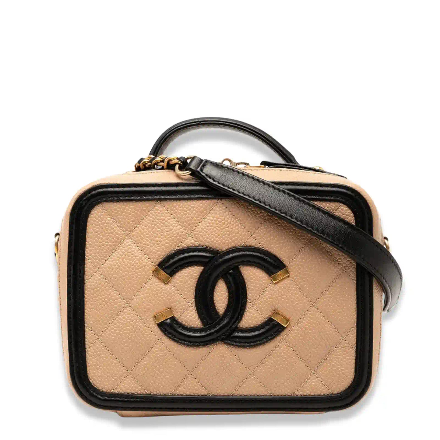 CHANEL BEIGE LARGE VANITY BAG