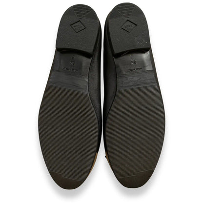 CHANEL BLACK BALLERINAS