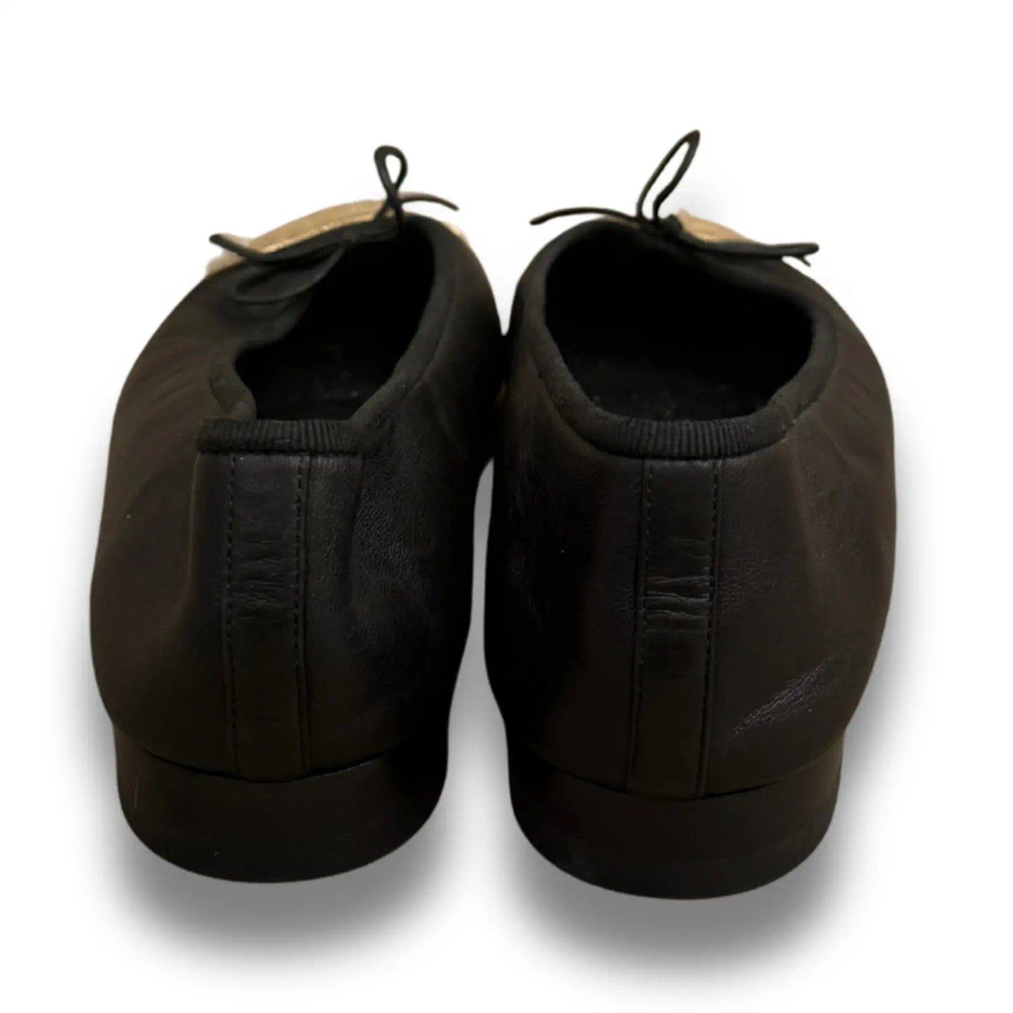 CHANEL BLACK BALLERINAS