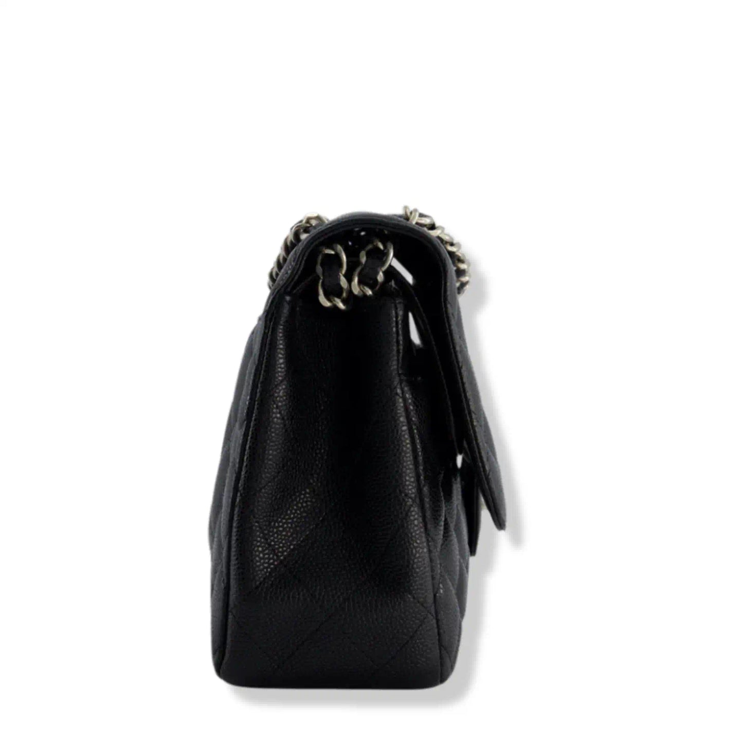 CHANEL BLACK JUMBO CLASSIC FLAP BAG