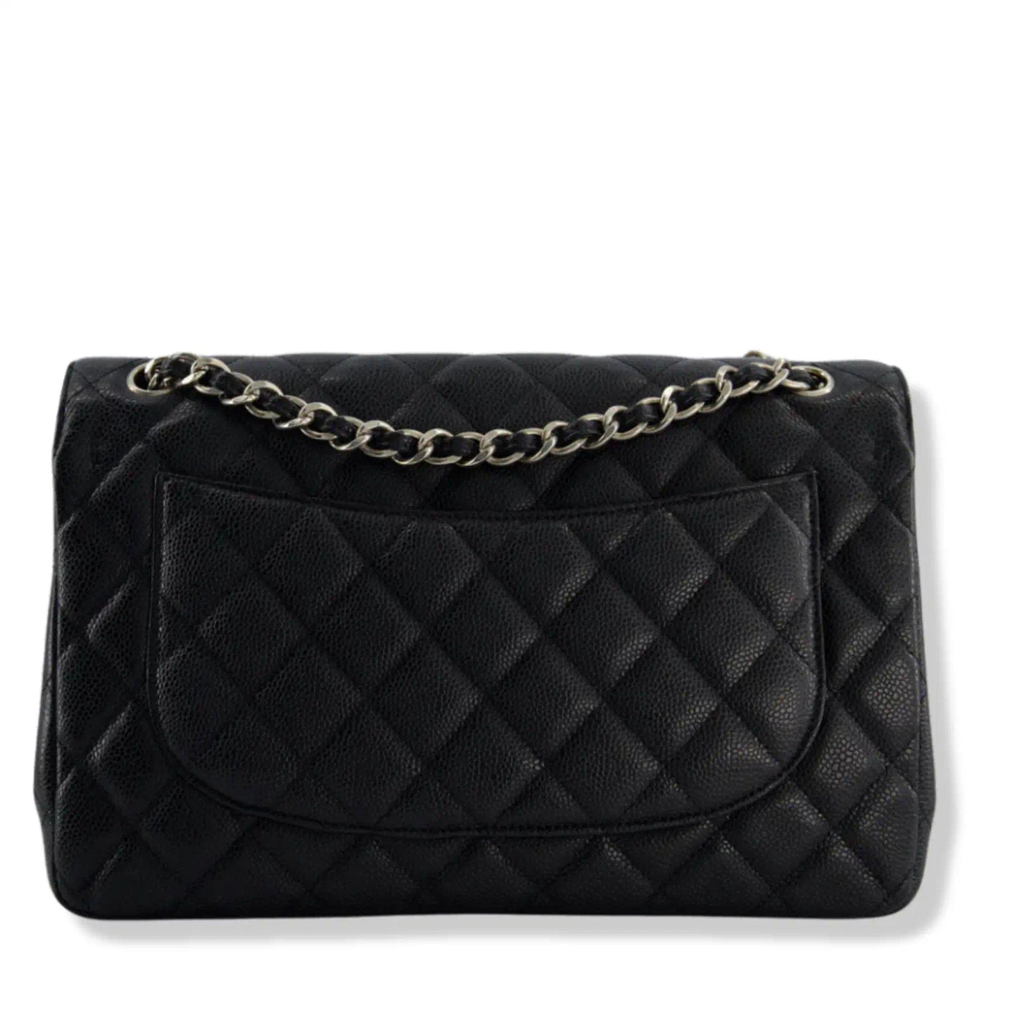 CHANEL BLACK JUMBO CLASSIC FLAP BAG