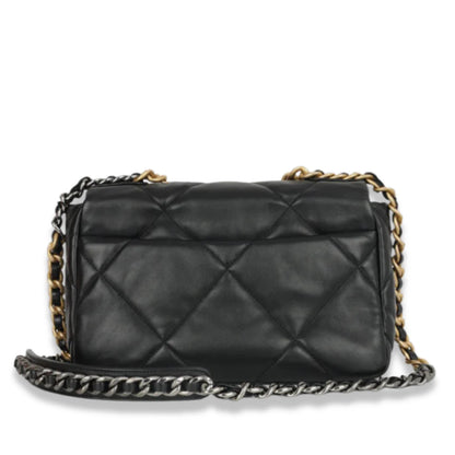 CHANEL BLACK SMALL 19 FLAP BAG