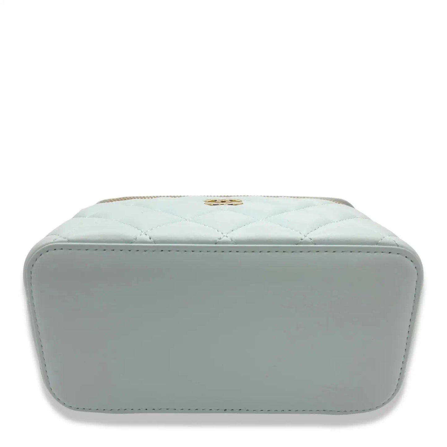 CHANEL BLUE VANITY BAG