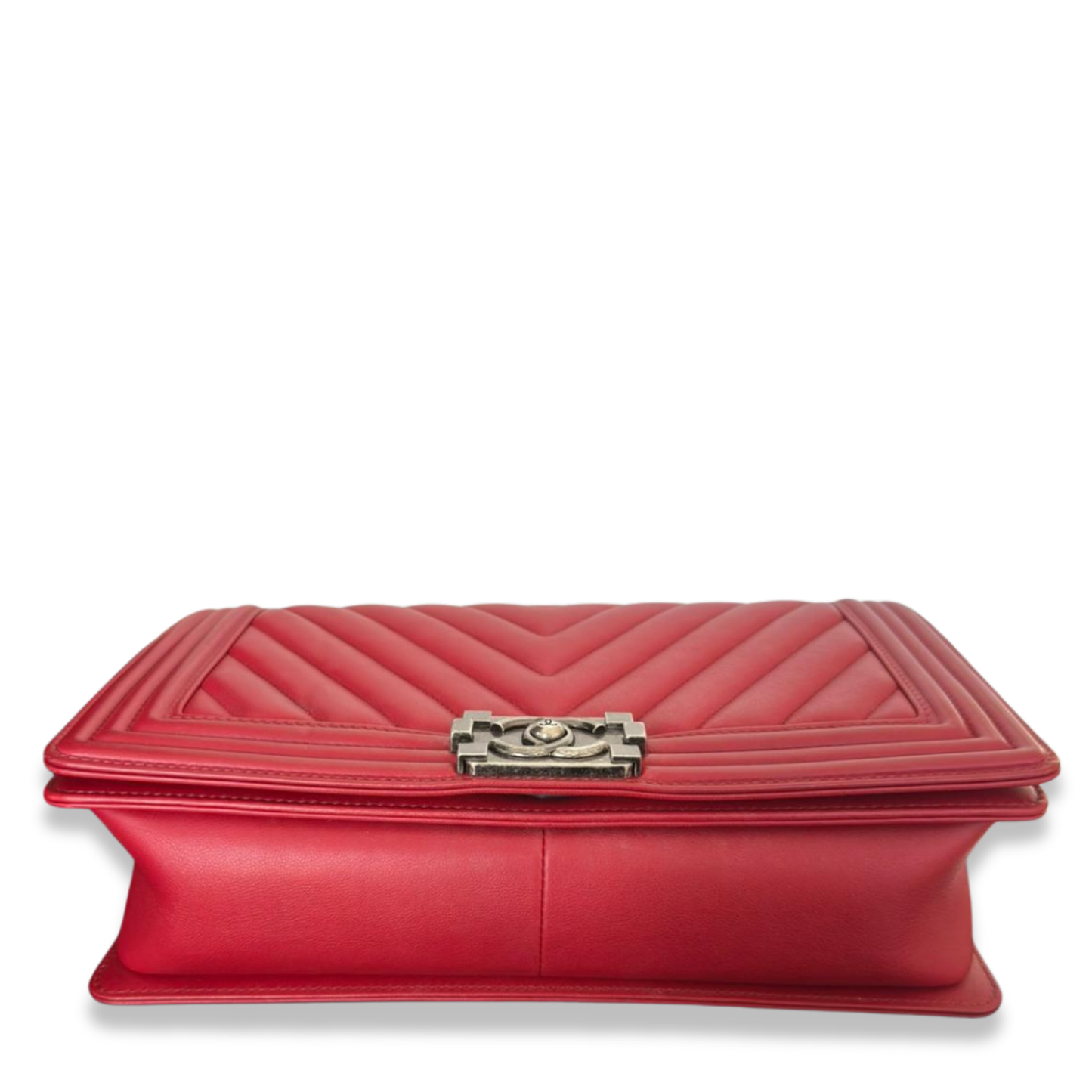 CHANEL RED BOY LARGE FLAP BAG