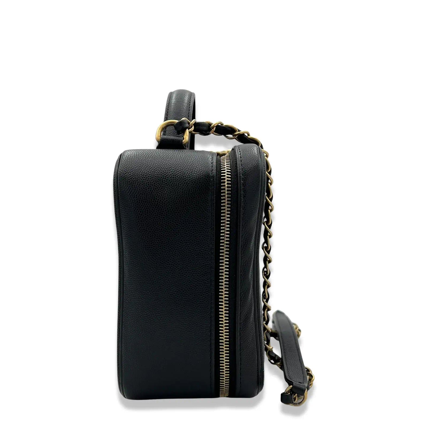 CHANEL BLACK LARGE VANITY BAG