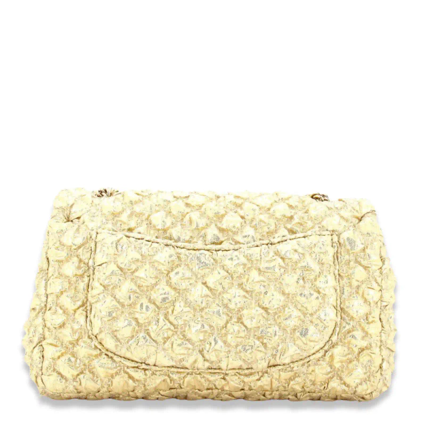 CHANEL GOLD PADDED BIJOUX DOUBLE FLAP SMALL BAG