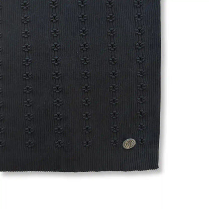 CHANEL BLACK KNIT TOP