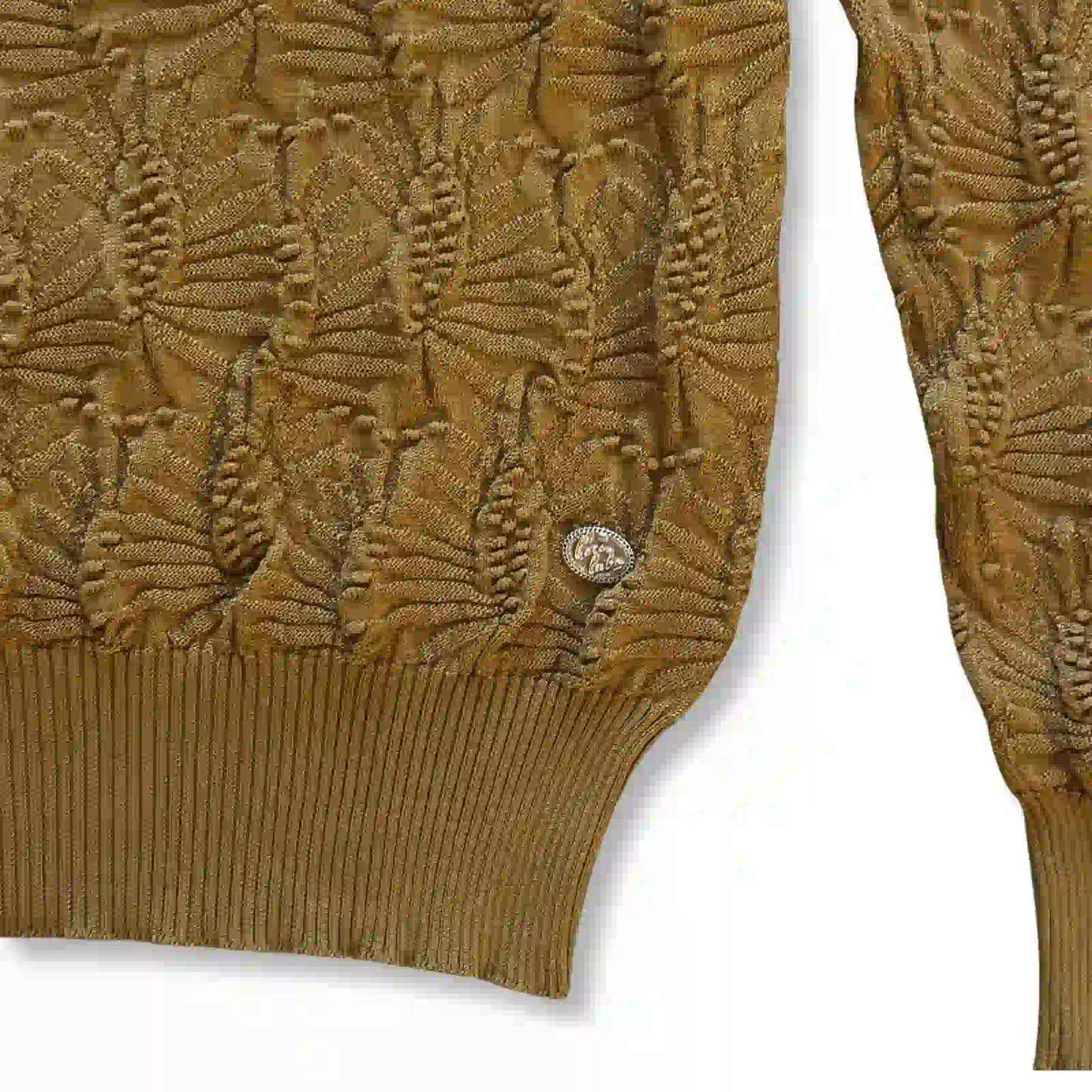 CHANEL GOLD KNITTED SWEATER