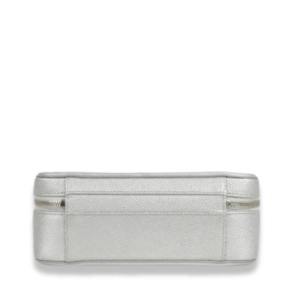 CHANEL SILVER MEDIUM VANITY BAG
