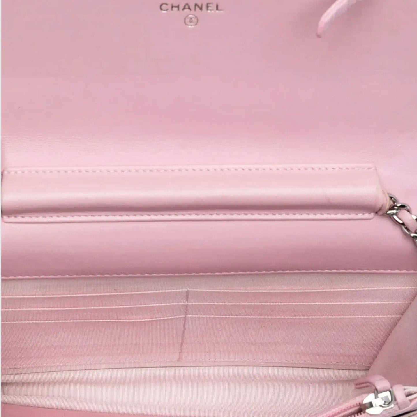 CHANEL PINK CRYSTAL BOY WOC BAG