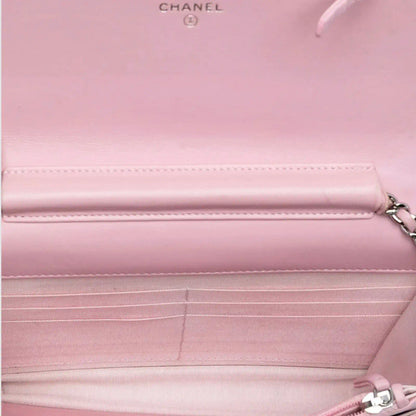 CHANEL PINK CRYSTAL BOY WOC BAG