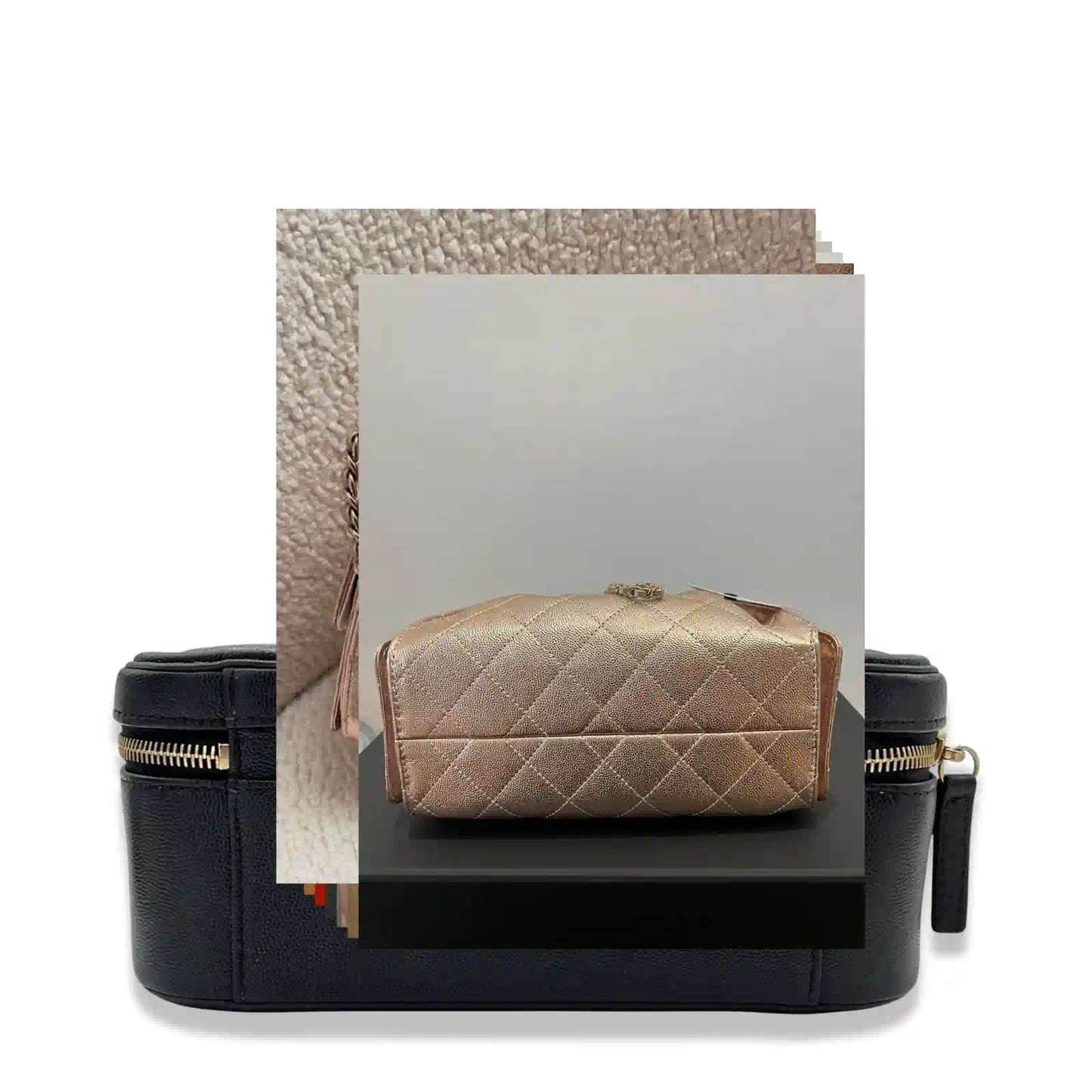 CHANEL PINK CRYSTAL BOY WOC BAG