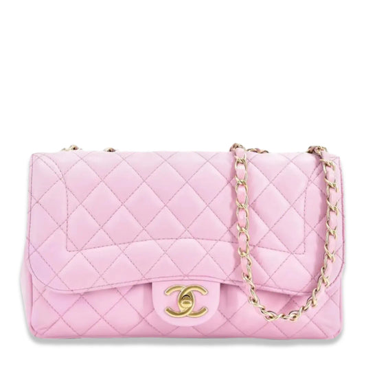 CHANEL PINK TIMELESS CLASSIC FLAP BAG