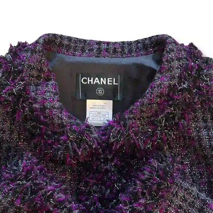 CHANEL PURPLE TWEED BLAZER