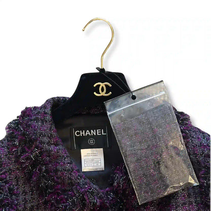 CHANEL PURPLE TWEED BLAZER