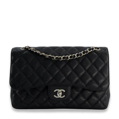 CHANEL BLACK MEDIUM VINTAGE CLASSIC FLAP BAG