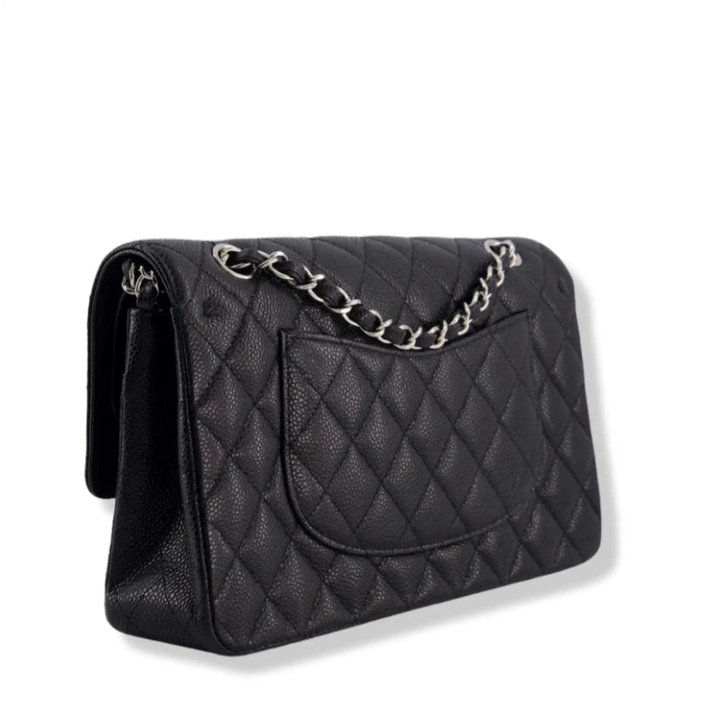 CHANEL BLACK MEDIUM VINTAGE CLASSIC FLAP BAG