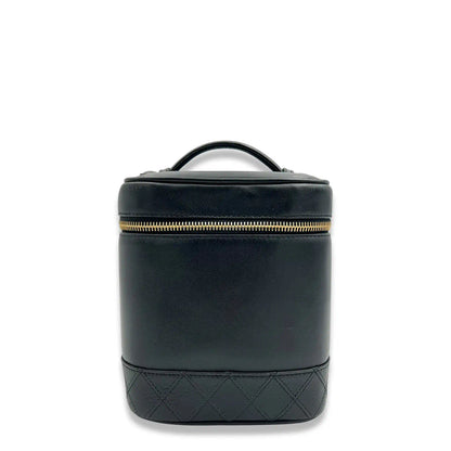 CHANEL BLACK VINTAGE VANITY BAG