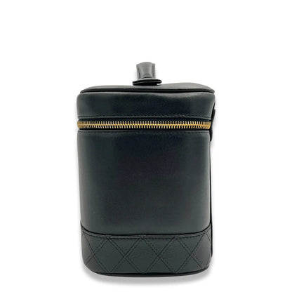 CHANEL BLACK VINTAGE VANITY BAG