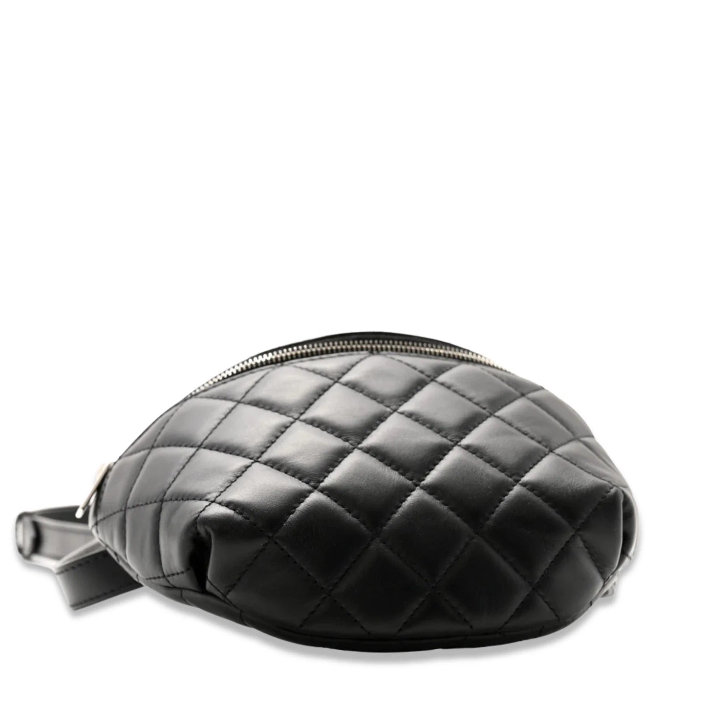 CHANEL WAIST QUILTED BLACK BAG