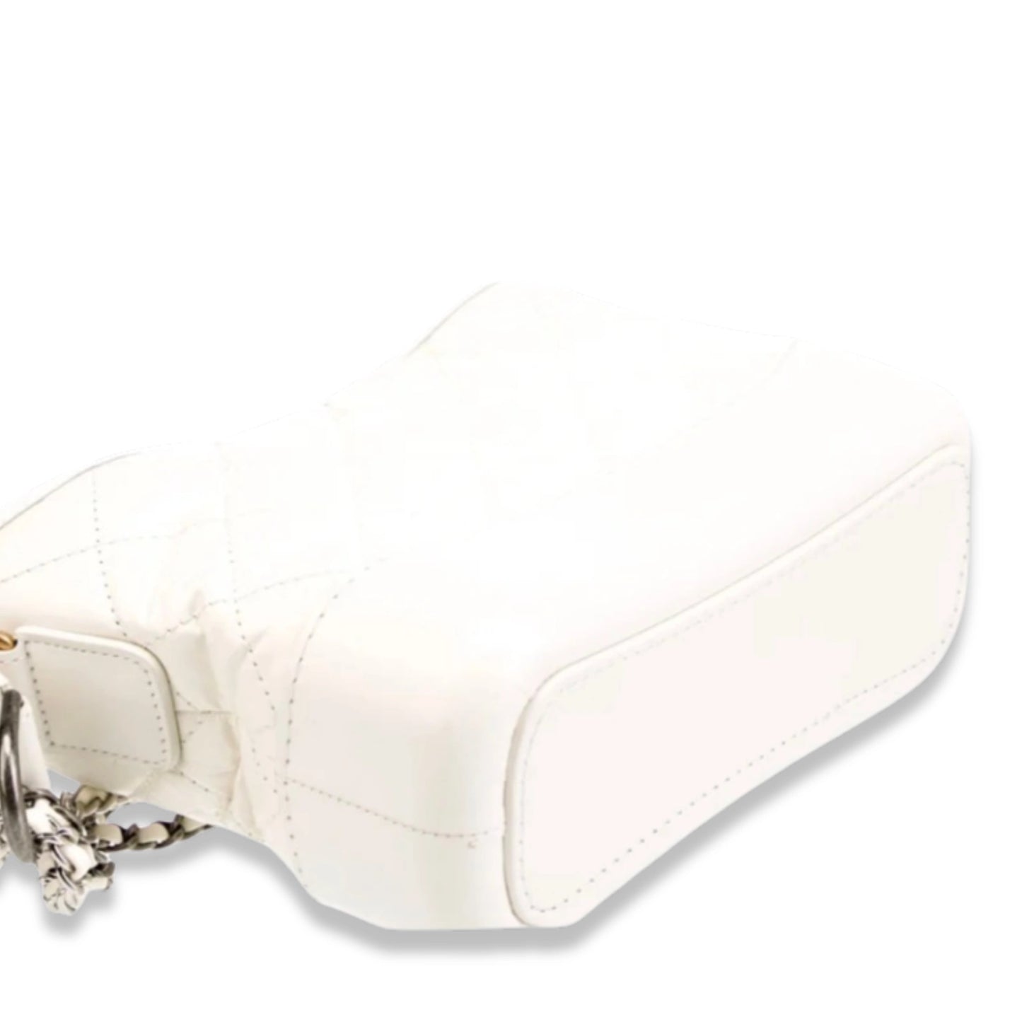 CHANEL WHITE SMALL GABRIELLE HOBO BAG