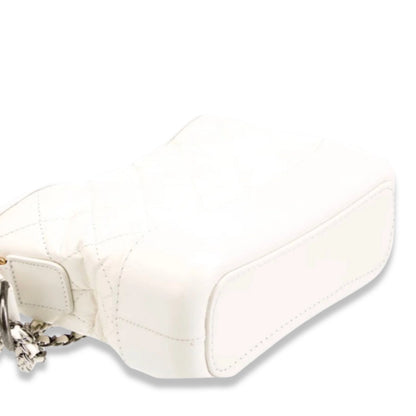 CHANEL WHITE SMALL GABRIELLE HOBO BAG
