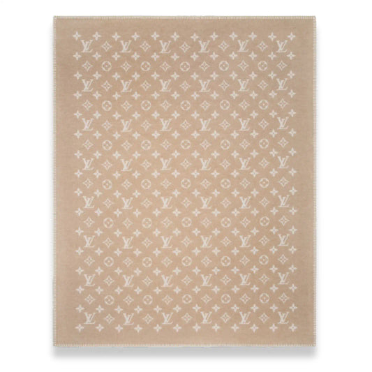 LOUIS VUITTON BEIGE CLASSIC MONOGRAM BLANKET