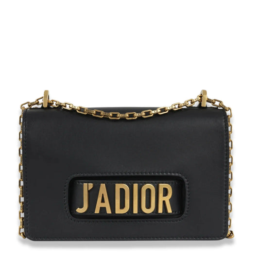 DIOR BLACK J'ADIOR FLAP BAG