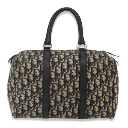 DIOR BLUE TROTTER BOSTON CANVAS BAG