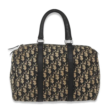 DIOR BLUE TROTTER BOSTON CANVAS BAG