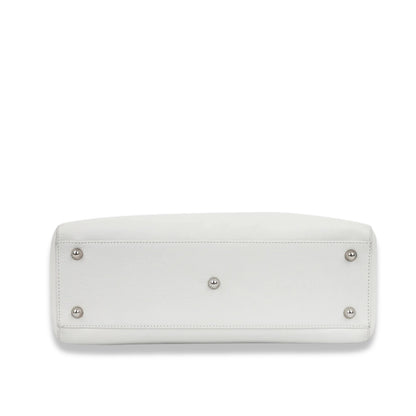 DIOR WHITE LARGE DIORISSIMO TOTE BAG