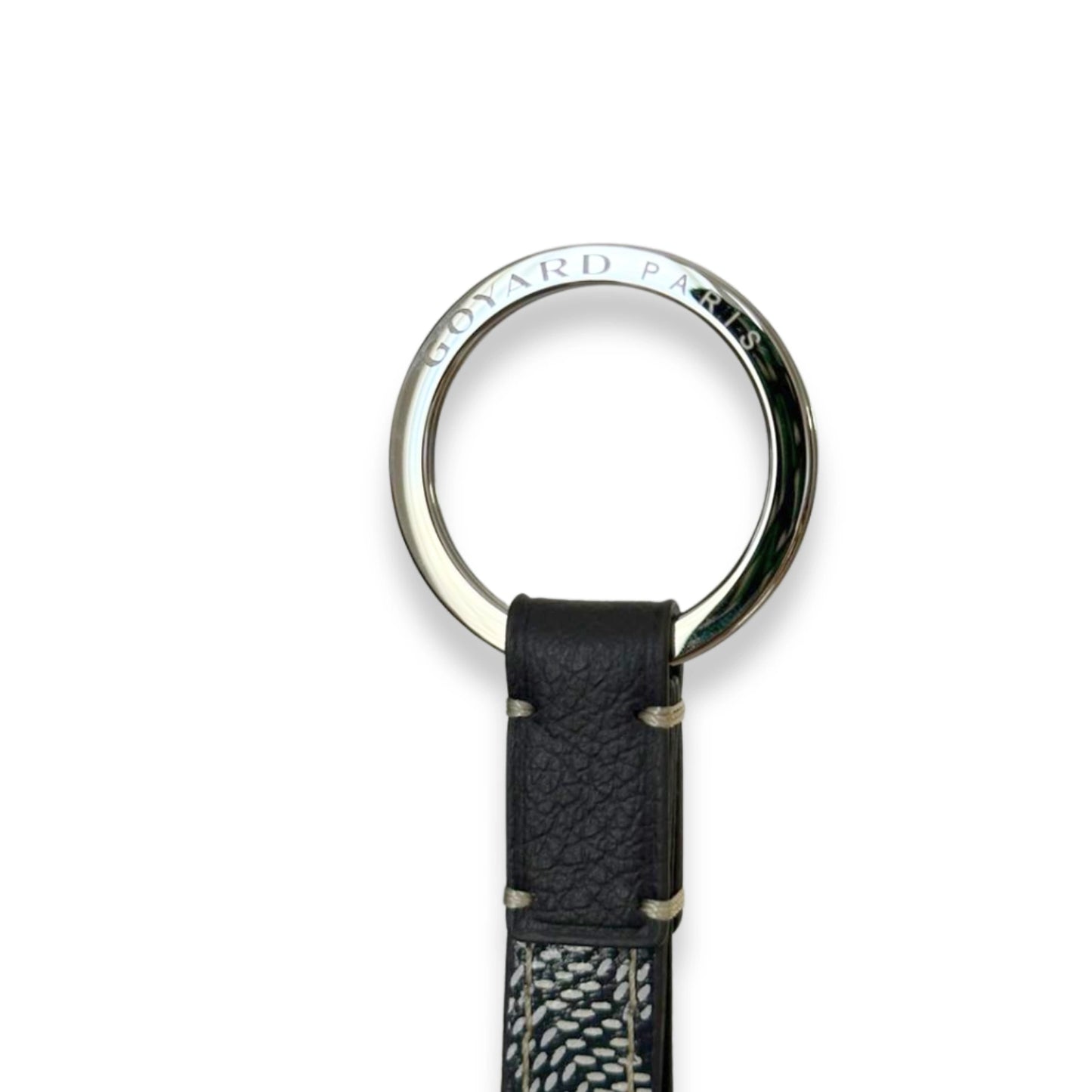 GOYARD GREY SESAME KEY RING