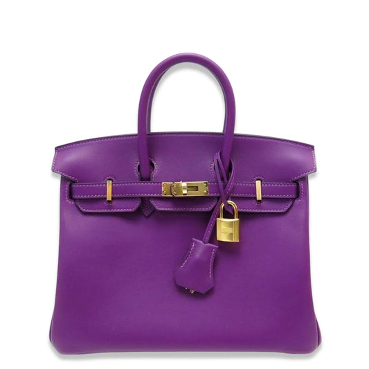 HERMÈS BIRKIN 25 PURPLE ANEMONE SWIFT BAG