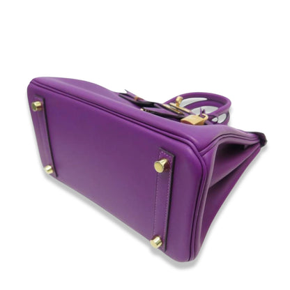 HERMÈS BIRKIN 25 PURPLE ANEMONE SWIFT BAG