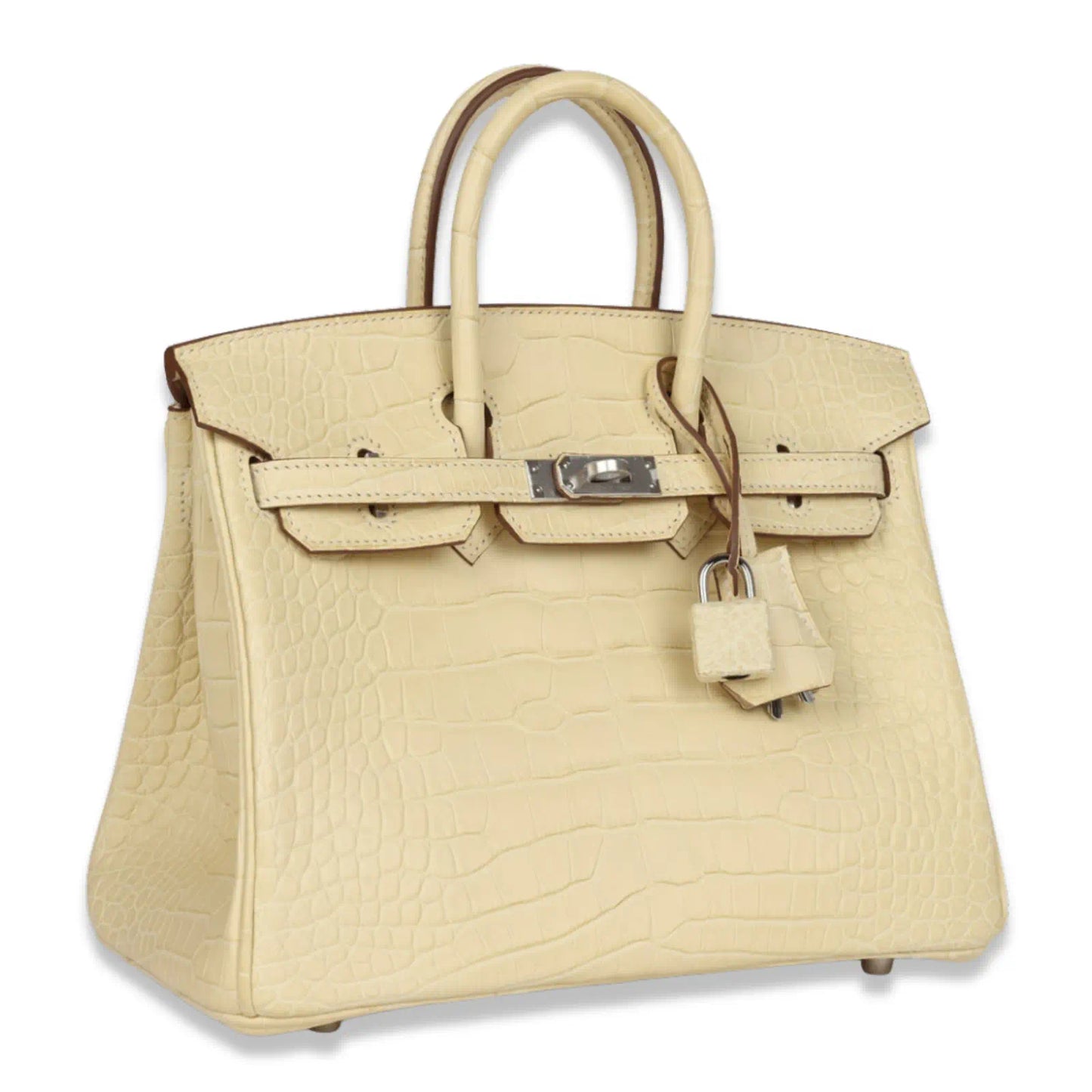 HERMÈS BIRKIN 25 VANILLE MATTE ALLIGATOR BAG